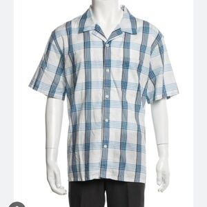 Outerknown Plaid  Short Sleeve button down shirt Size Medium